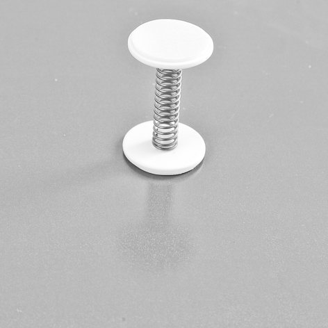 STOPPER CU ARC SI TALPI ADEZIVE ROTUNDE D 20 MM, L 32 MM