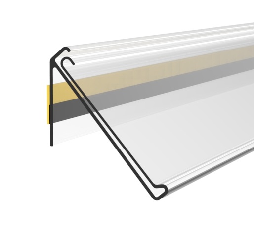 ADHESIVE DBR SCANNING RAIL, 55X1000 MM, 30 DEGREES INCLINATION, WITH GRIP