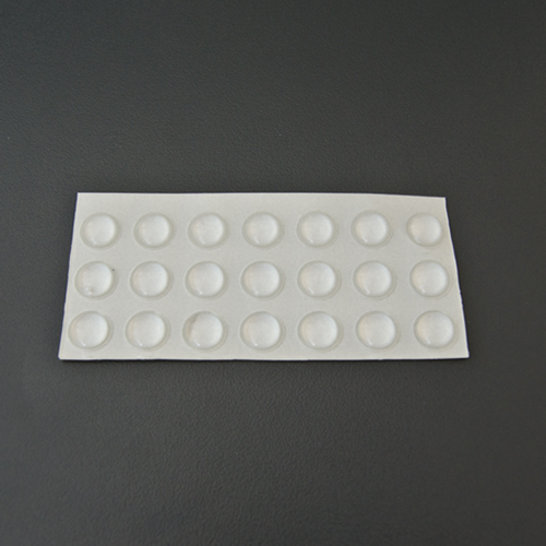 BUMPER RUBBER SELF-ADHESIVE, GIBBOUS CIRCULAR SHAPE, 3,2X10 MM