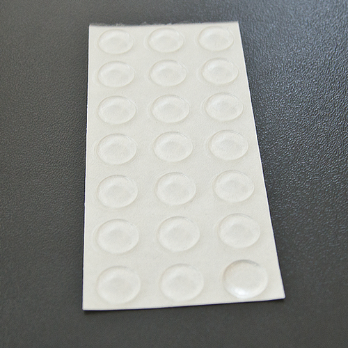 BUMPER AUTOADEZIV DIN CAUCIUC, FORMA CIRCULARA PLATA, 1,8X10,1 MM