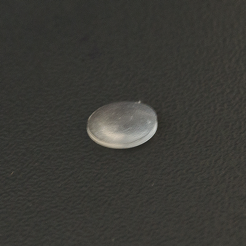 BUMPER AUTOADEZIV DIN CAUCIUC, FORMA CIRCULARA BOMBATA, 1,6X8 MM