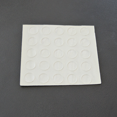 BUMPER AUTOADEZIV DIN CAUCIUC, FORMA CIRCULARA PLATA,1X8 MM