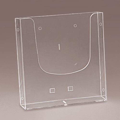 ZIDNI PLASTIČNI DRŽAČ BROŠURA A4P SA BOČNIM OTVORIMA, DIMENZIJE OSNOVE 235X40 MM