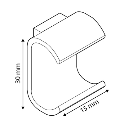 CLICK DODATAK ZA OVALNE CEVI 15x30mm