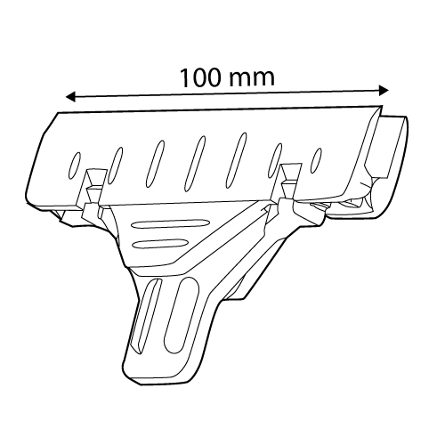 CLICK árcímke tartó csipesz, 100 mm széles, 5 mm vastag nyomatoknak
