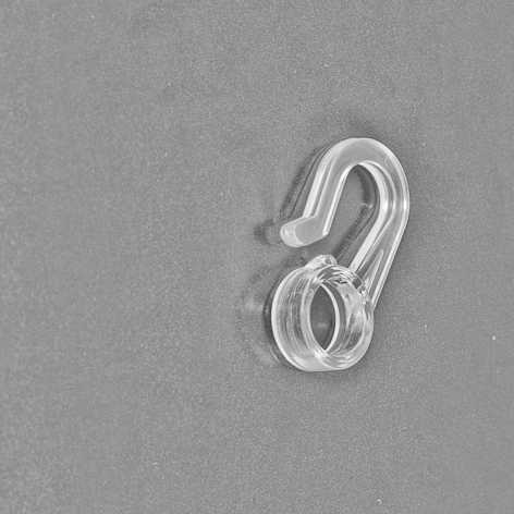 PLASTIČNA KUKA ZA TUBE SA PRSTENOM, D 10 MM