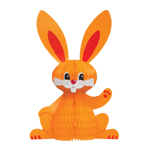 ORNAMENTAL EASTER BUNNY MADE OF PAPER, 380 MM HEIGHT 