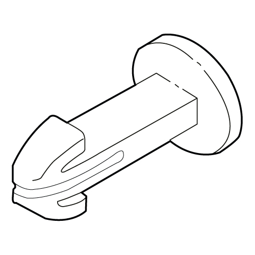 PLASTIC ARROW CLAMP FOR FASTENING 9 MM MATERIALS THICKNESS