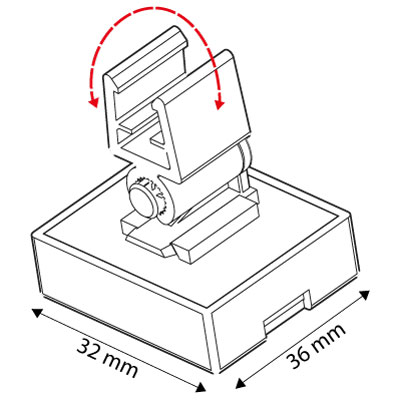 ROTIRAJUĆI MAGNET 36x32mm, ZA RAMOVE SERIJE 100 