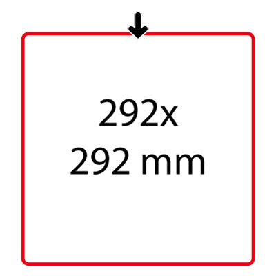 SHOWCARD FRAME SPECIAL SIZE, 292X292 MM PRINT SIZE
