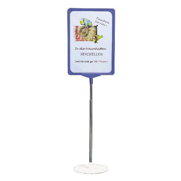 STAND L, RAMA A4P, TIJA FIXA 310 MM, TALPA ALB, NEGRU SAU GRI