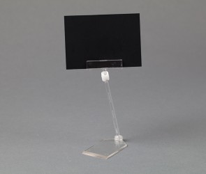 ÁTLÁTSZÓ CSIPESZ RENDSZER: SZÖGLETES TALPAZAT, 100 MM SZÁR , CSATLAKOZÓ ÉS ÁRTÁBLATARTÓ