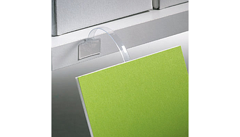PVC shelf wobbler