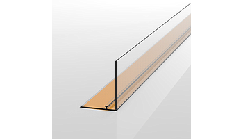Snap-on profiles with adhesive