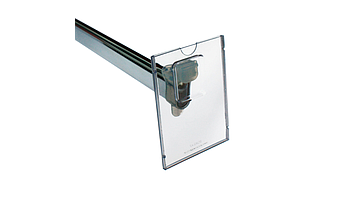 Label holder with mounting on the road