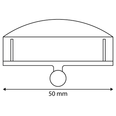 CLEAR-GRIP LABEL HOLDER, 50 MM WIDTH, FOR 5 MM THICKNESS 