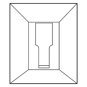 CLEAR-GRIP/PP ADHESIVE CONNECTOR, 25X20 MM EXTERIOR SIZE