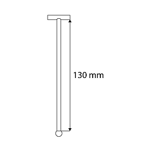 CLEAR GRIP ROD WITH LABEL HOLDER, 130 MM