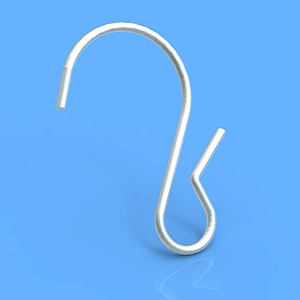 CLIP METALIC, CU D 22 MM, 46X30 MM, FOLOSIT PENTRU SUSPENDAREA BENZILOR DE EXPUNERE
