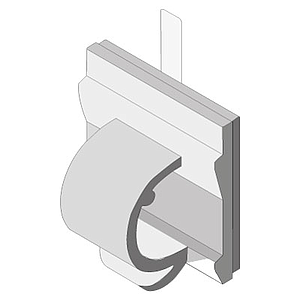SUPORT ADEZIV CU CARLIG SI PRELUNGIRE, 25X25 MM, FIXARE PE STRUCTURI DE SARMA 