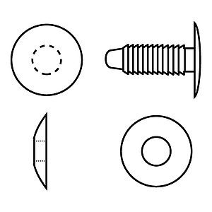 NIT DIN PLASTIC PENTRU FIXARE MATERIALE CU GROSIMI DE MAX 15 MM