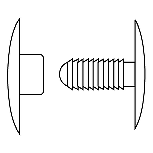 NIT DIN PLASTIC CU CAPSA D 22 MM, PENTRU FIXARE MATERIALE CU GROSIME DE 6-11 MM