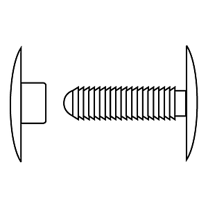 NIT DIN PLASTIC CU CAPSA D 22 MM, PENTRU FIXARE MATERIALE CU GROSIME DE 6-15 MM