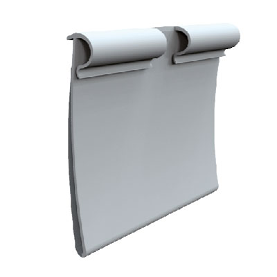 PORT ETICHETA CURBATA, 39X100 MM, PENTRU CARLIGE T CU DIAMETRUL MAXIM DE 8 MM