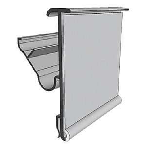 LS PROFILE, 52X1000 MM, 2 ANGLES MECHANICAL FIXING AND CLIP, WITHOUT GRIP