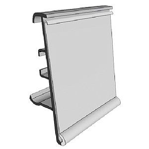 SCANNING RAIL FOR LINDE REFRIGERATION SHELVES, 39X1000 MM, WITH GRIP
