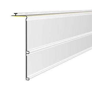 DOUBLING SCANNING RAIL, 39 OR 30 MM WIDTH, 1000 MM LENGHT, WITH HINGE AND ADHESIVE, WITHOUT GRIP