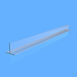 EXTRUDED DIVIDER "T", 125X57X750 MM