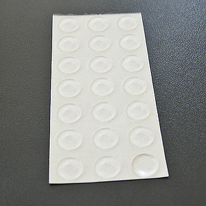 BUMPER RUBBER SELF-ADHESIVE, FLAT CIRCULAR SHAPE, 1,8X10,1 MM