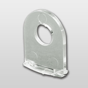 PLASTIČNI DODATAK ZA KAČENJE KLIK PROFILA LPE 015-421, OTVOR D 6,5 MM, 15X20 MM (LXH)