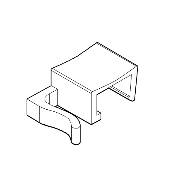 ACCESORIU PRINDERE CU CLEMA PT RAME SERIA 1, FIXARE PE COSURI DE SARMA D 6 MM
