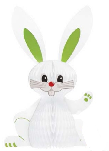 ORNAMENTAL EASTER BUNNY MADE OF PAPER, 380 MM HEIGHT 