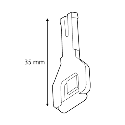 Árkazetták és árazó keretek kiegészítő: 35 mm szár adapterrel