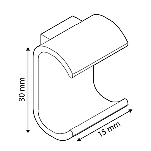 CLICK DODATAK ZA OVALNE CEVI 15x30mm