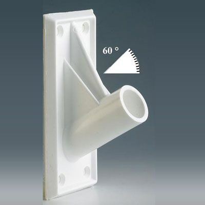 SUPORT FIXARE ADEZIV PT TUBURI CU D 18,5 MM, UNGHI DE 60 G, DIMENSIUNI TALPA 50X115 MM