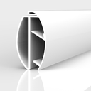 KLEMFIX -PRO ovális profil, 20x30x1000 mm, 1 mm nyomatvastagságig