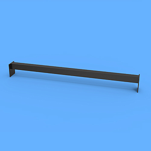 SHELF SUPPORT FOR CARDBOARD DISPLAYS, 600 MM LENGTH