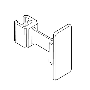 FLEXIBLER CLIP RAHMENHALTER MIT SELBSTKLEBENDER GRUNDPLATTE, FÜR RAHMEN SERIE 1