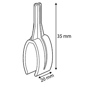KS 1 OVALNI DODATAK ZA OVALNO STABLO 20X35MM