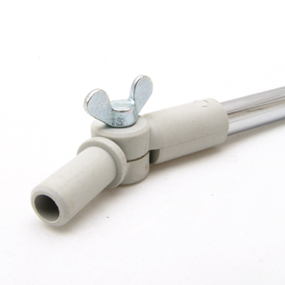SCHWENBARER STABVERBINDER AUS KUNSTSTOFF, ZUR AUFNAHME VON RÖHRCHEN MIT 12 MM DURCHMESSER