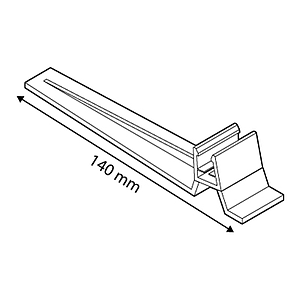 POSTOLJE ZA RAMOVE A2-A1, POD UGLOM OD 15°, DUŽINE 140mm, 