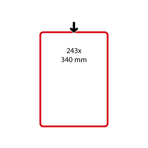 SHOWCARD FRAME SPECIAL SIZE, 243X340 MM, PORTRAIT