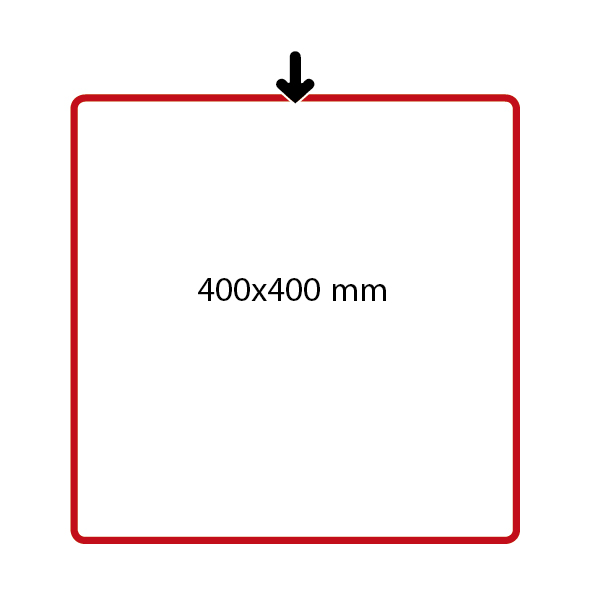 SHOWCARD FRAME SPECIAL SIZE, 400X400 MM