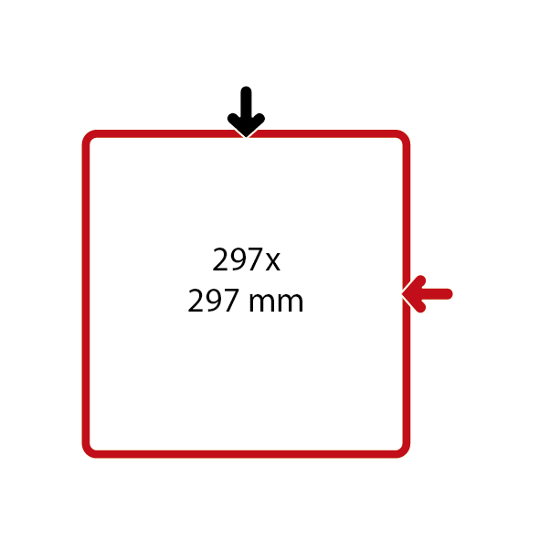 SHOWCARD FRAME, 279X297 MM PRINT SIZE