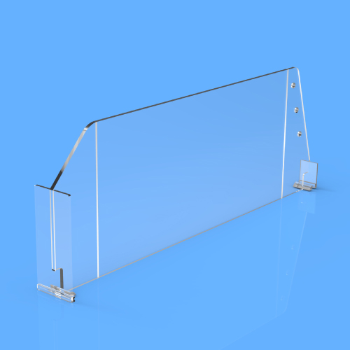 DIVIZOR 120X460 MM (HXL), CU DOUA PUNCTE DE FIXARE, FRONT "T" 35X80 MM SI 20X24 MM