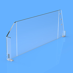 DIVAJDER 120X560 MM (VXD), SA DVE TAČKE FIKSIRANJA, "L" FRONTOM S DESNE STRANE 17X80 MM